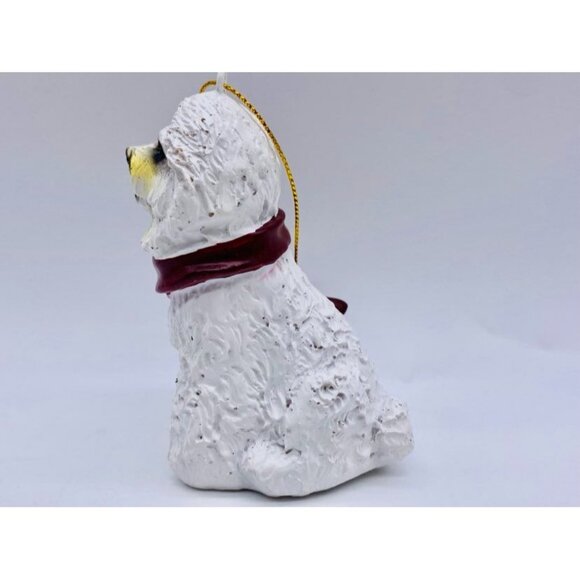 Bichon Frise Dog 2012 Holiday Christmas Ornament In Box by Paws & Claws READ - Picture 8 of 14